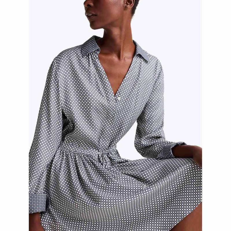 Tommy Hilfiger Belted Fit Flare Mini Dress image number 3